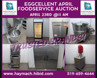 EGGCELLENT APRIL FOODSERVICE AUCTION